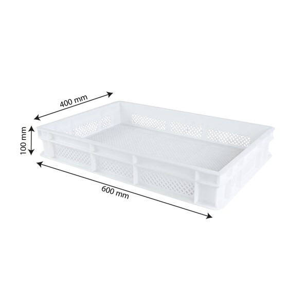 Finely perforated crate 600 x 400
