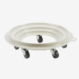 Socle rouleur rond 5 roues - chape acier