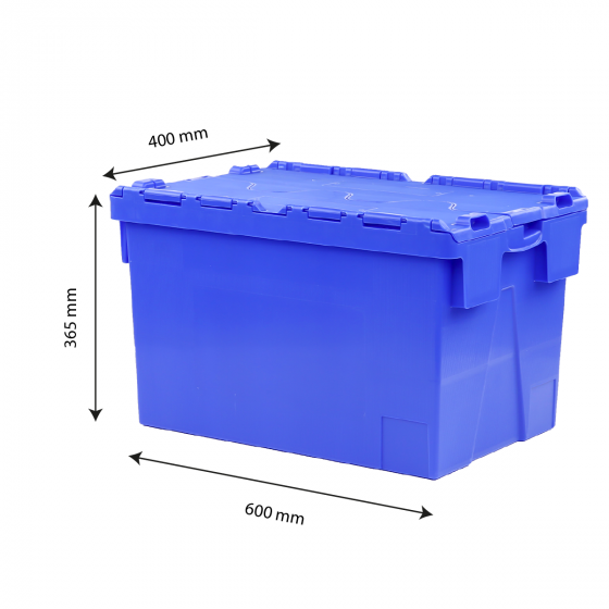 Bac navette Eco 600 x 400 - couvercle intégré