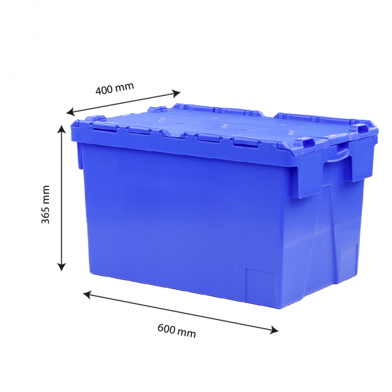 Basic container with integrated lid 600 x 400
