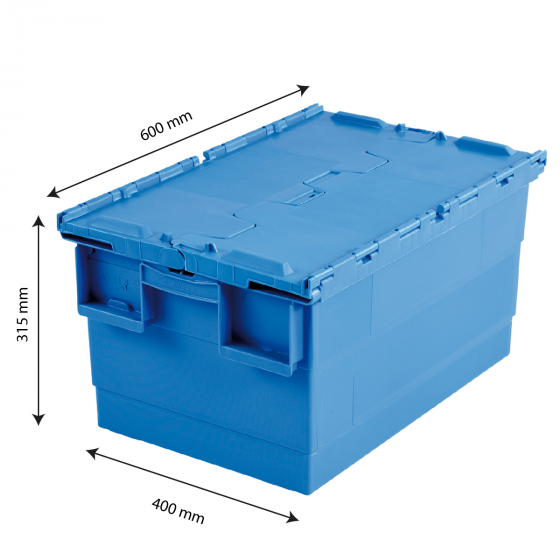 Container with integrated lid - 600 x 400