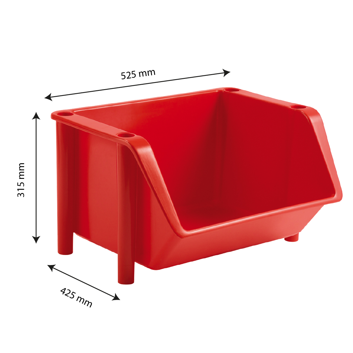 Bac à bec plastique taille variable