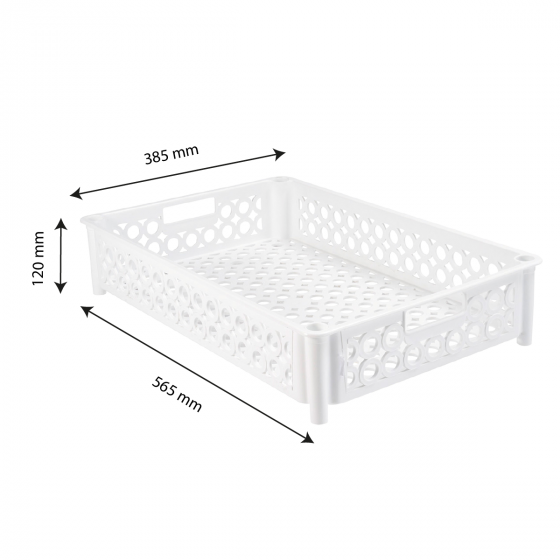 Stacking perforated crate