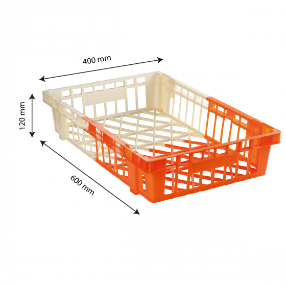 Two-tone lightweight crate - 600 x 400