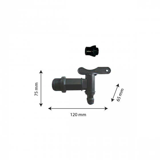 Robinet petit modèle avec raccord