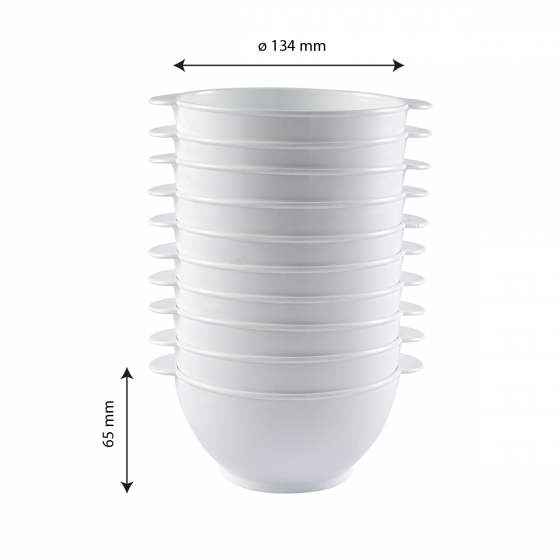 Biobased bowls with handles - pack of 10