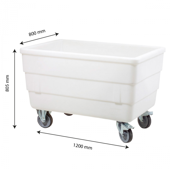 Double-wall container - stainless steel wheel housing