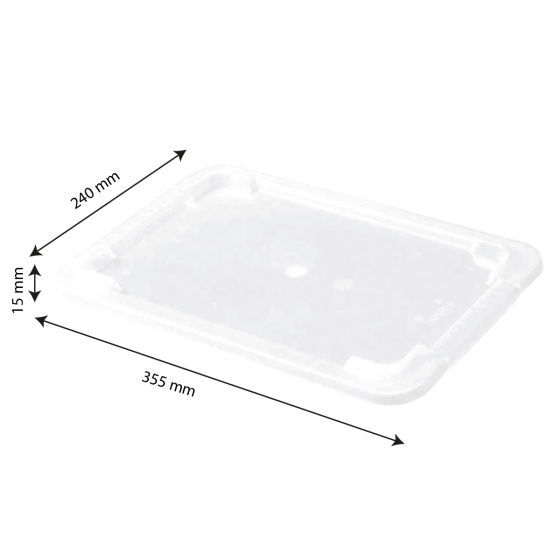 Lid for flat tray