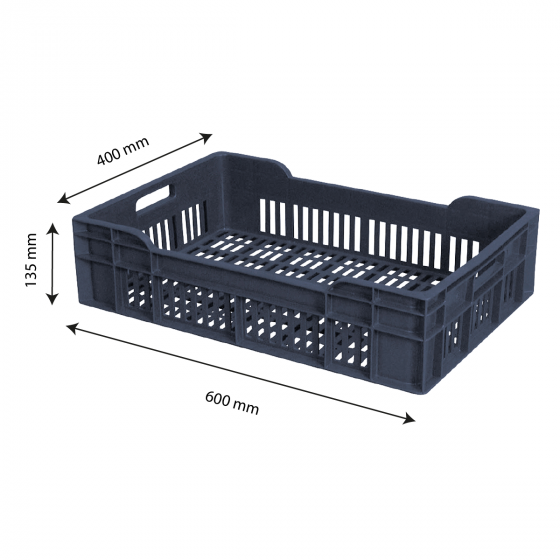 Perforated crate - 600 x 400