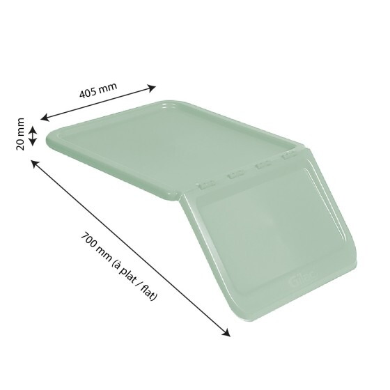 Lid for 40 L and 80 L storage container - light green