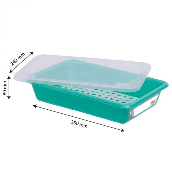 HACCP  flat tray + lid + grid