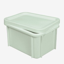40 x 30 storage container with lid - 15 L - Light green