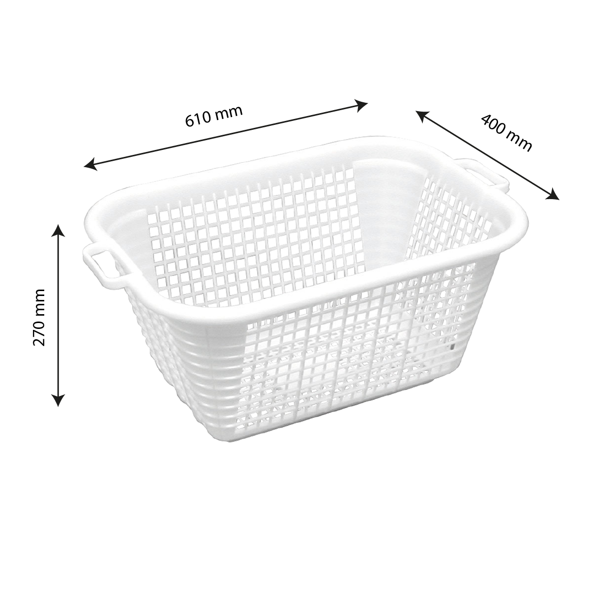 Grande corbeille à linge en plastique souple - 43 Litres - ON RANGE TOUT