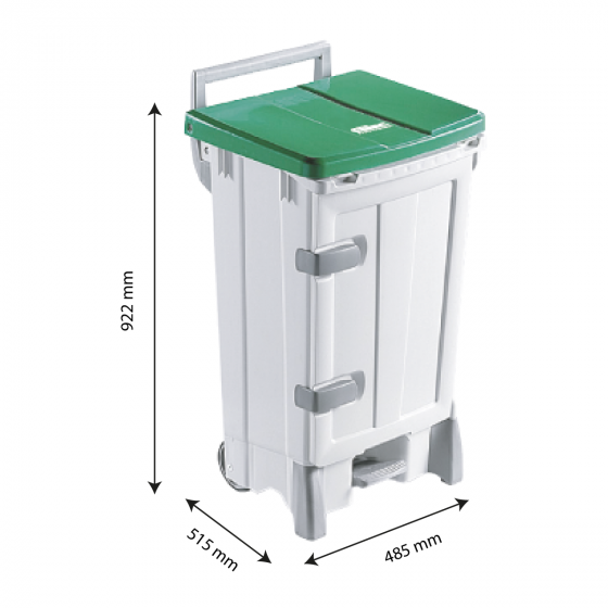 Pedal container - door +  lid