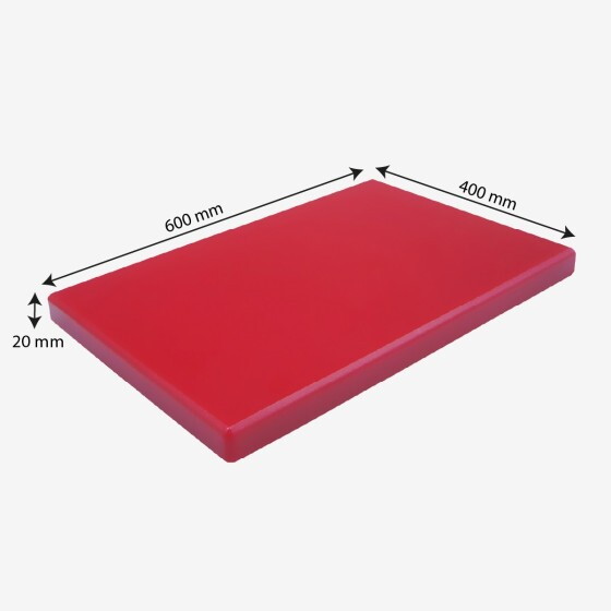 Smooth chopping board 600 x 400 x 20 HACCP