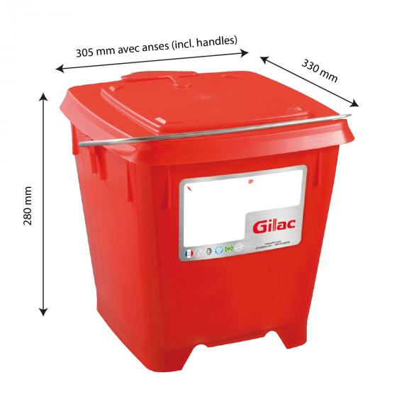 Square bucket + watertight lid