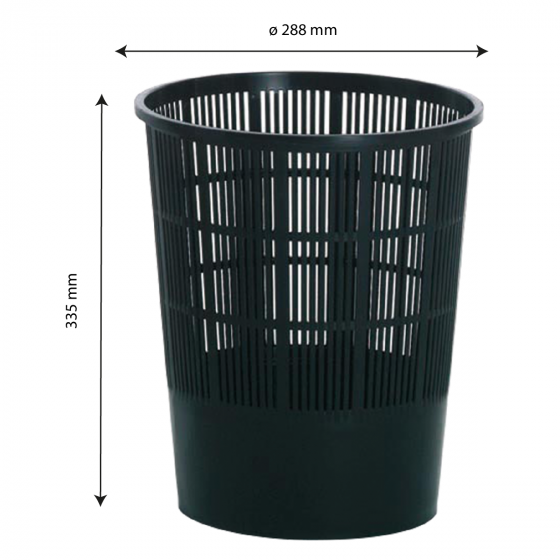 Small perforated waste paper basket+