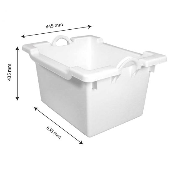 Reinforced stacking and nesting container