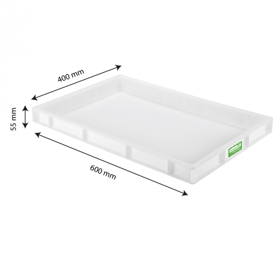 Biobased solid crate - 600 x 400