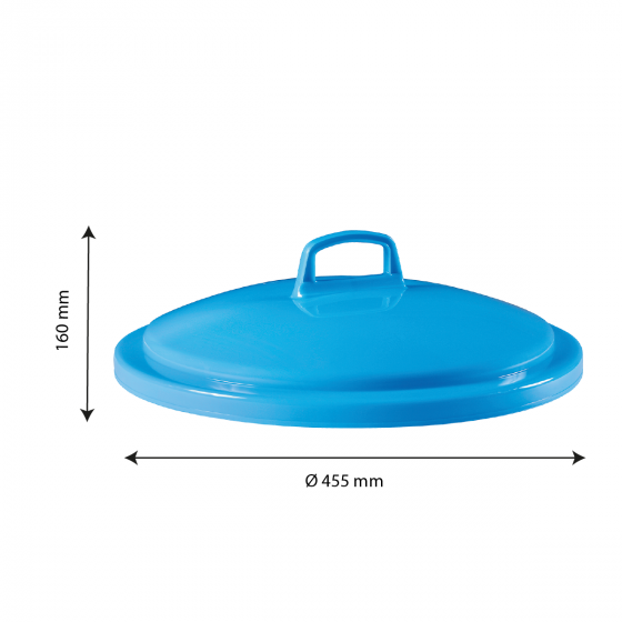 Couvercle pour poubelle ronde 50 L tri sélectif