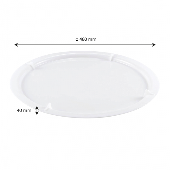 Lid for 19 L round dividing dough container