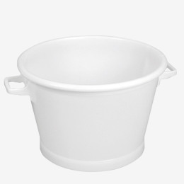Round tub with reinforced bottom
