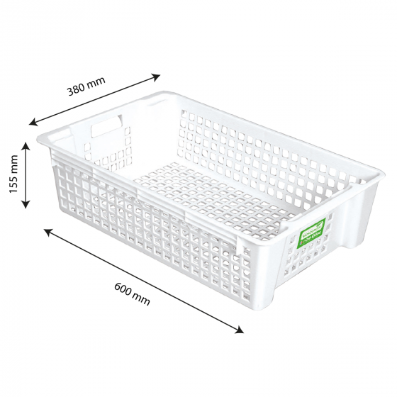 Caisse biosourcée empilable emboîtable