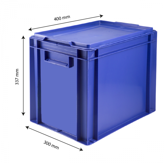 Solid container 400 x 300 + lid