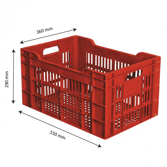 Perforated crate - 550 x 360