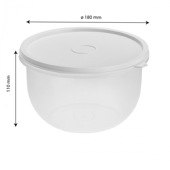Round airtight box + lid