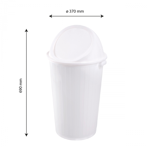 Round dustbin + swing lid