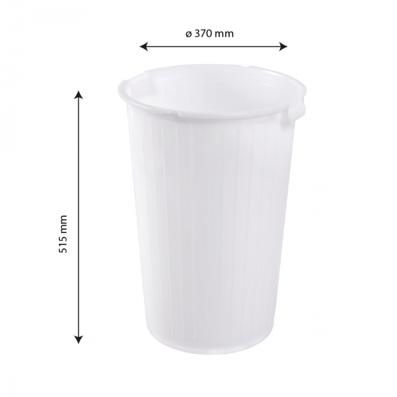 Round food contact container