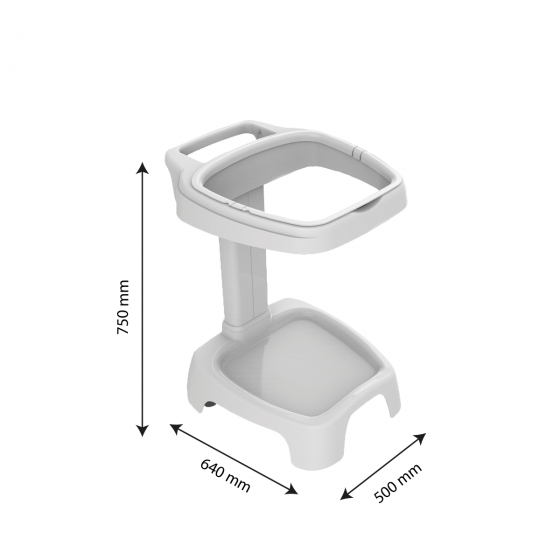 Pole bag holder for worktop