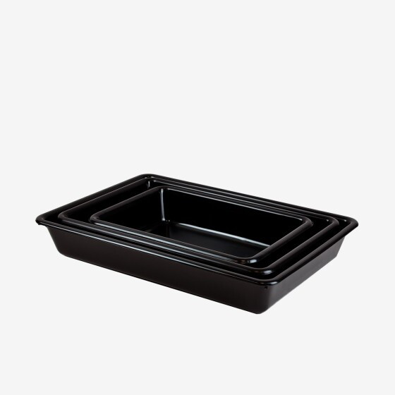 Bac plat noir