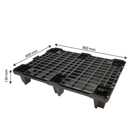 Lightweight nesting pallet - 60 x 80