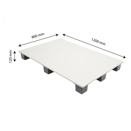 Food contact certified pallet - 80 x 120