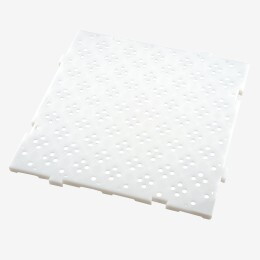 Lot de 4x caillebotis HACCP 50 x 50 cm, épaisseur 22 mm - 1m² - blanc