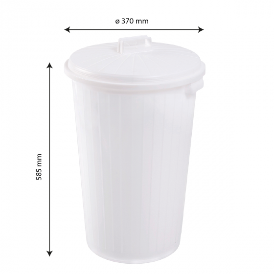 Round dustbin + lid