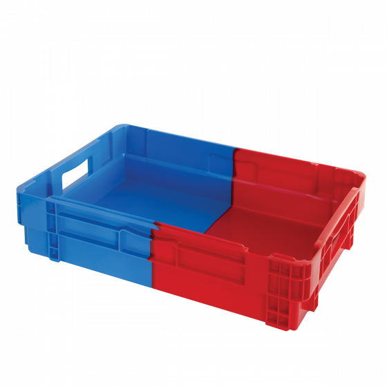 Two-tone nesting stacking container - 600 x 400