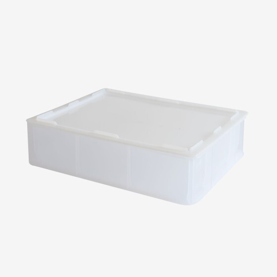 Couvercle pour demi-bac à pâtons 400 x 300 mm - blanc