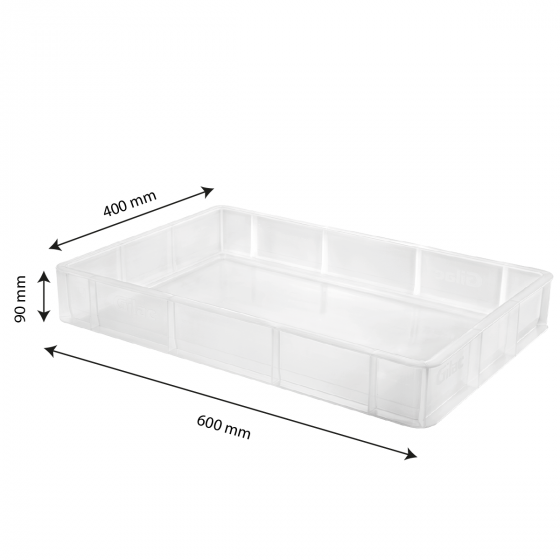 Dough container - 600 x 400 - translucent