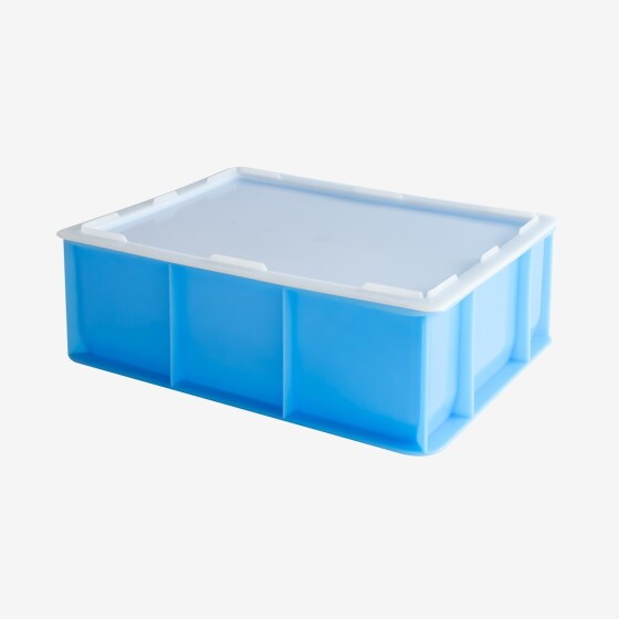 Couvercle pour demi-bac à pâtons 400 x 300 mm - blanc