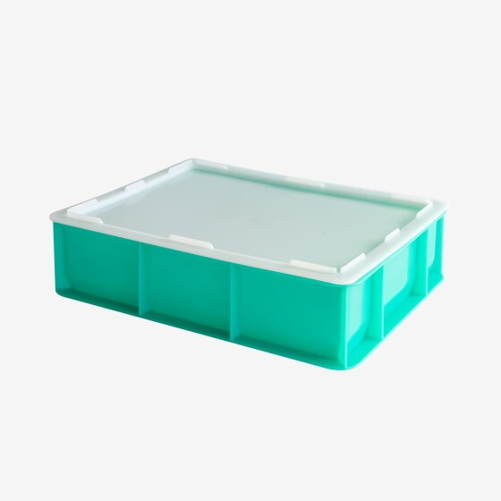 Couvercle pour demi-bac à pâtons 400 x 300 mm - blanc