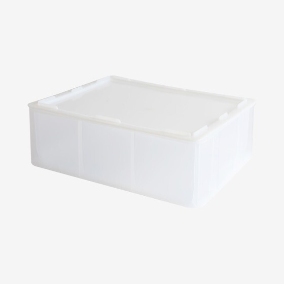 Couvercle pour demi-bac à pâtons 400 x 300 mm - blanc