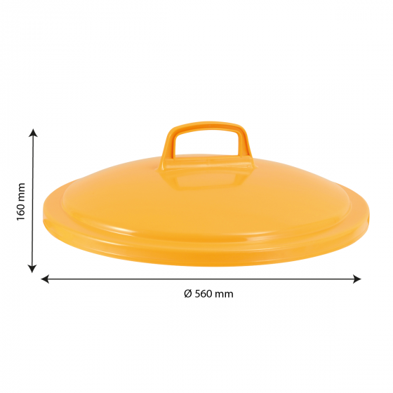 Lid for round selective sorting dustbin