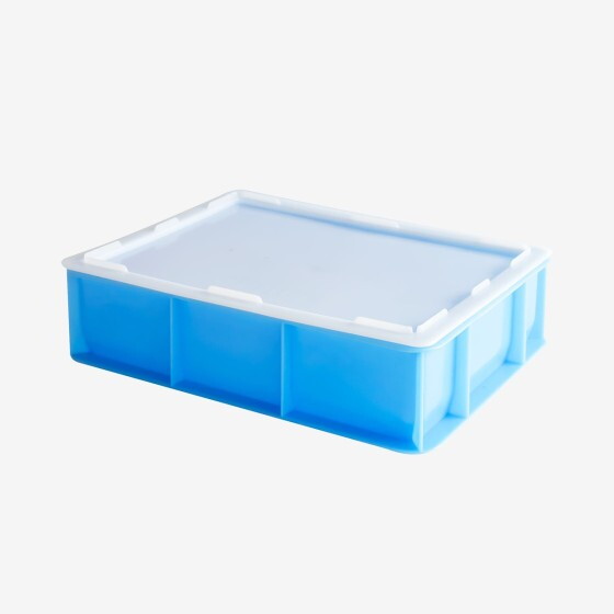 Couvercle pour demi-bac à pâtons 400 x 300 mm - blanc