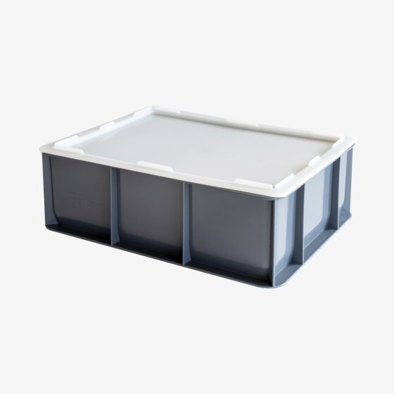 Couvercle pour demi-bac à pâtons 400 x 300 mm - blanc