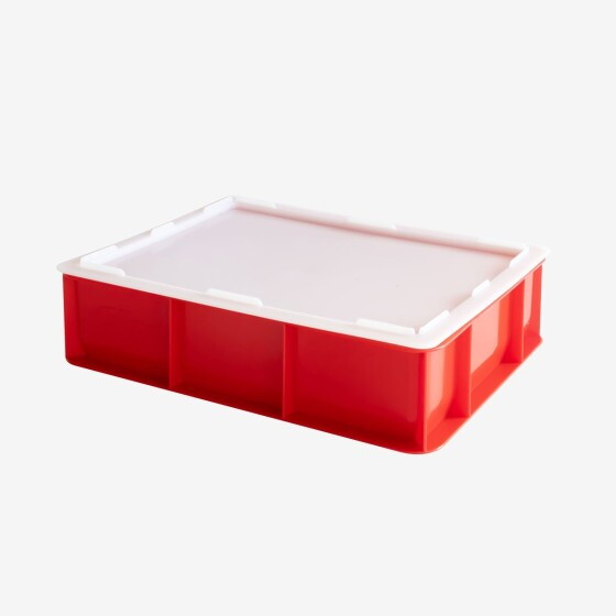 Couvercle pour demi-bac à pâtons 400 x 300 mm - blanc