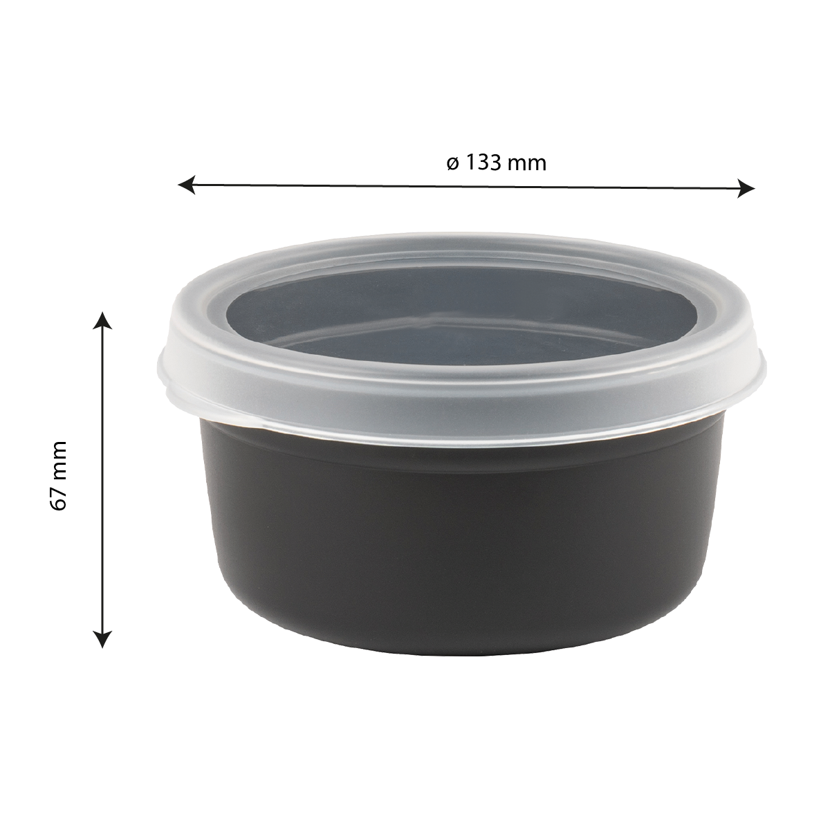 Couvercle plat pour conteneur rond HACCP 75 L et baquet 50 L