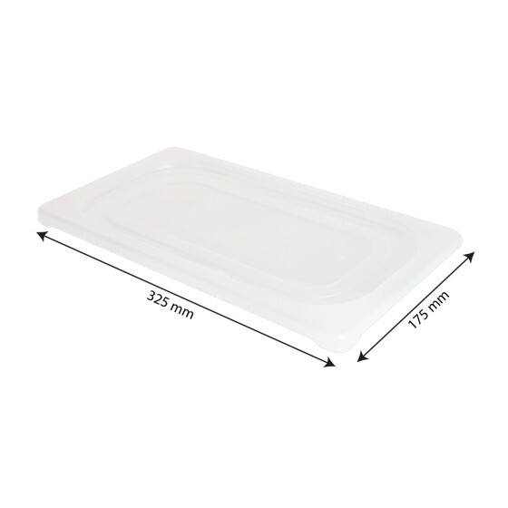 Couvercle pour bac Gastronorme GN 1/3 - transparent